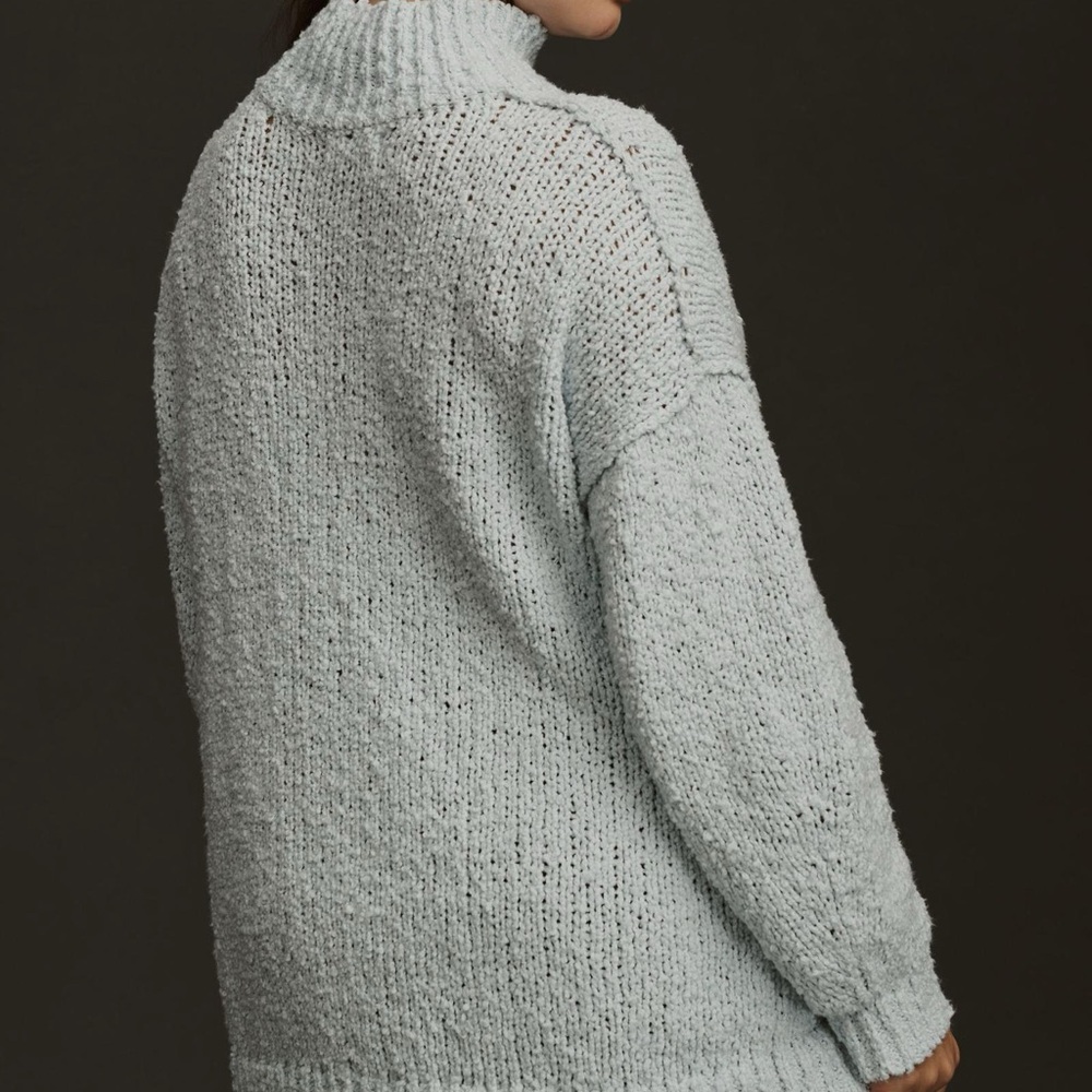NWT Anthropologie Need it oversize mock neck sweater in blue color - Picture 2 of 6